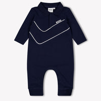Boss Baby Boys Playsuit In Navy