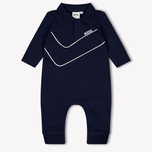 Boss Baby Boys Playsuit In Navy