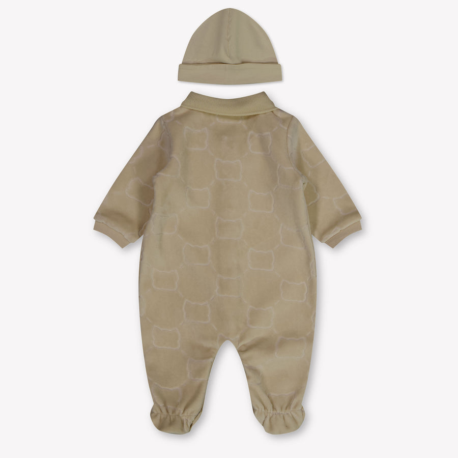 Boss Baby Boys Playsuit In Light Beige