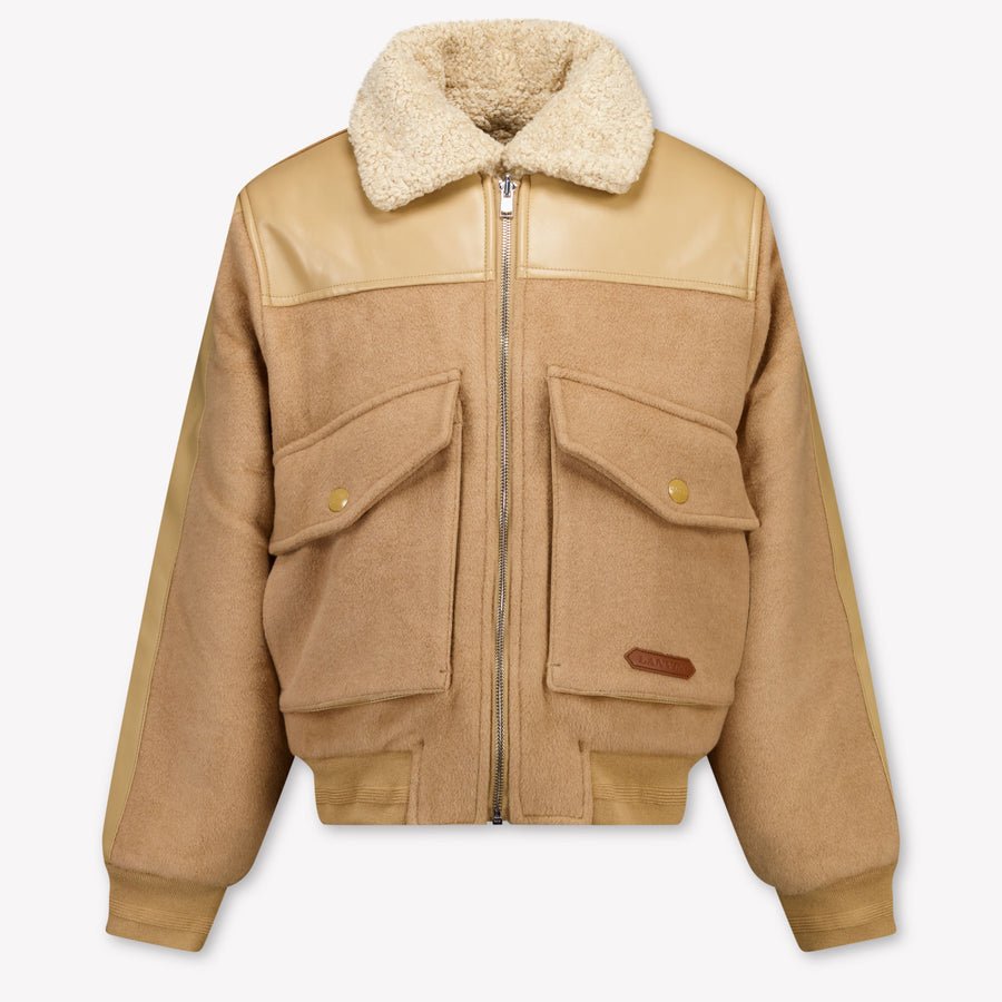 Lanvin Kids Boys Winter coat In Beige