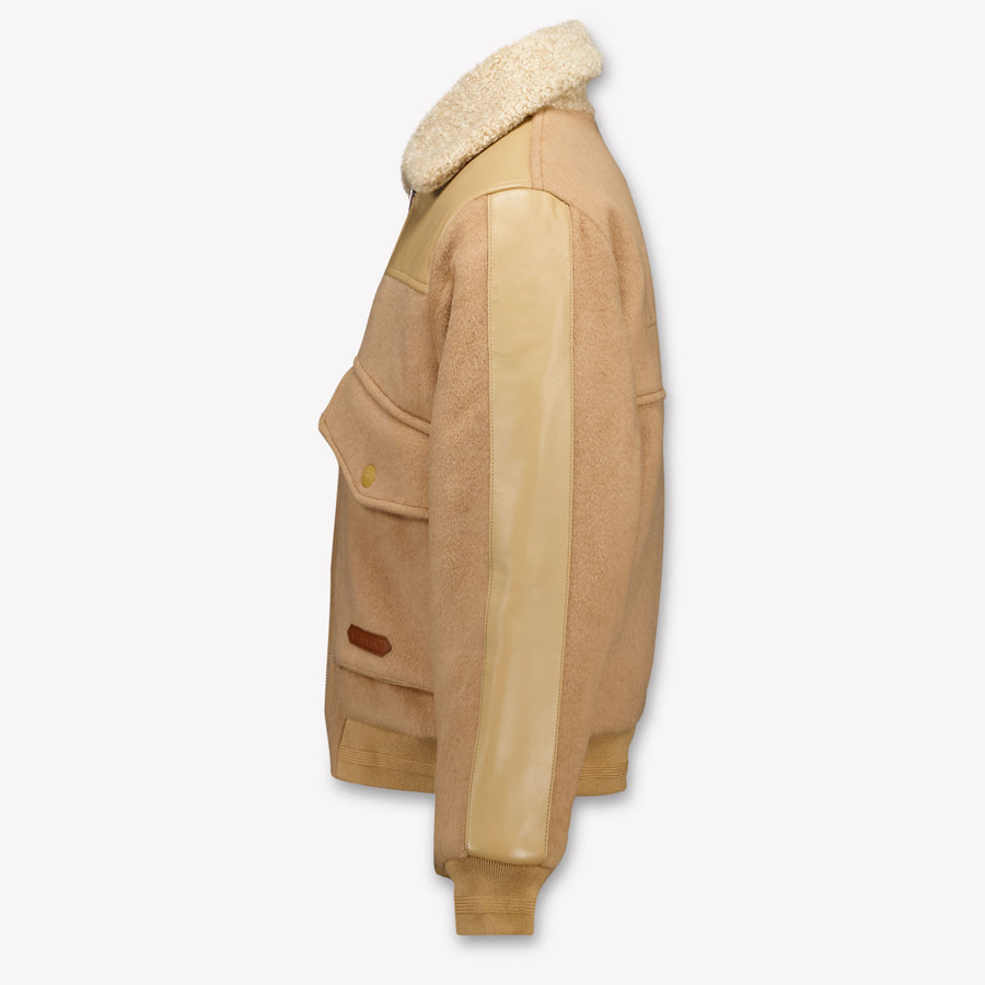 Lanvin Kids Boys Winter coat In Beige