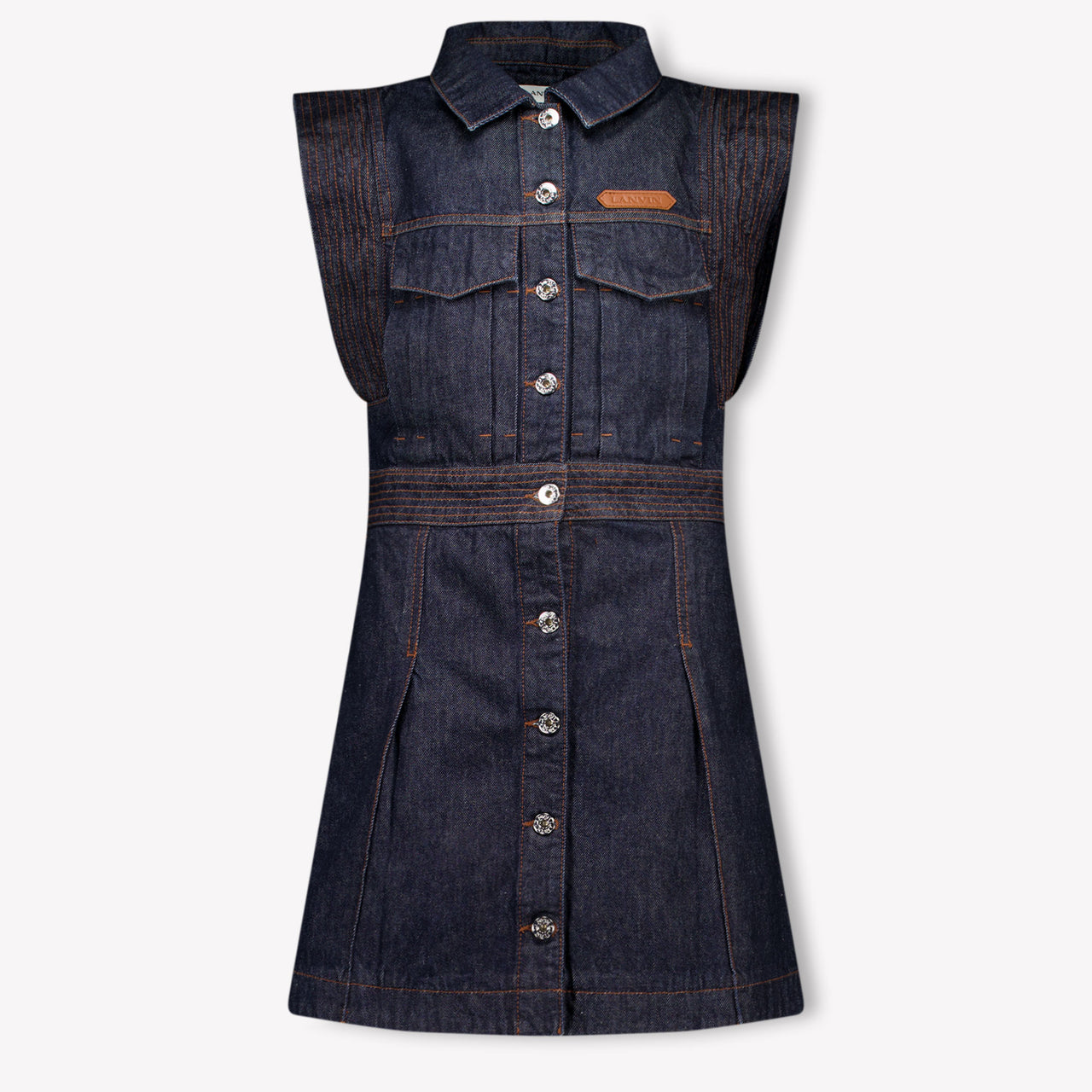 Lanvin Kinder Meisjes Jurk In Jeans