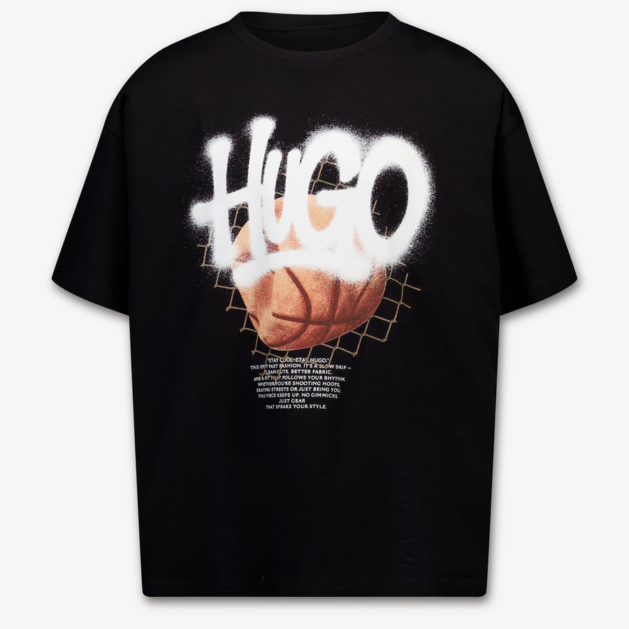 HUGO Boys T-Shirt in Black