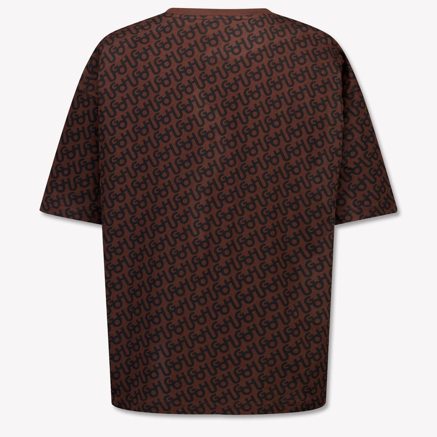 HUGO Boys T-Shirt in Dark Brown