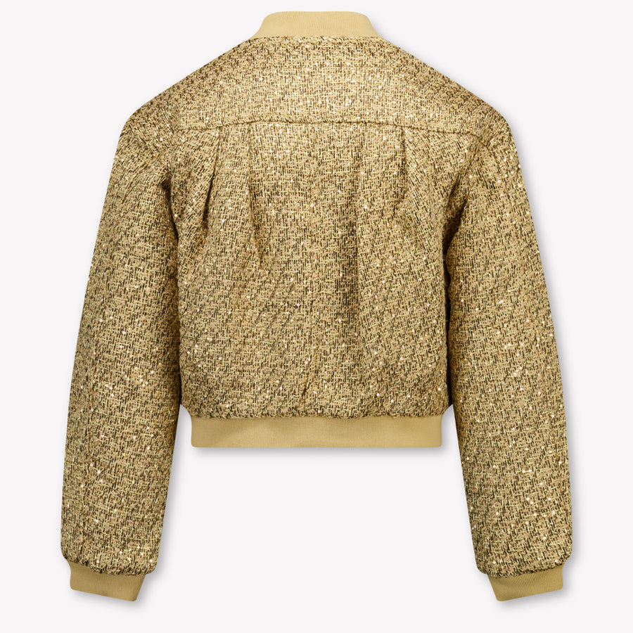 Michael Kors Kids Girls Cardigan In Gold