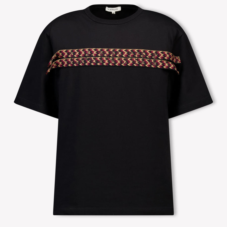 Lanvin Kinder Jongens T-Shirt In Zwart