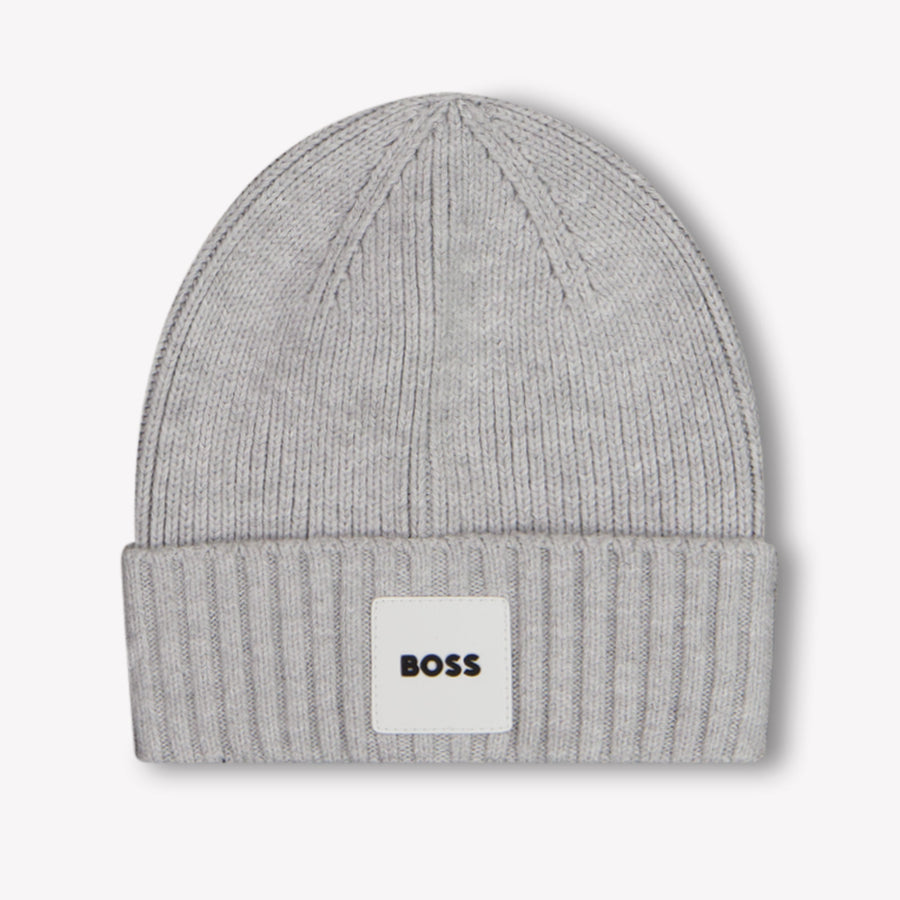 Boss Baby Boys Beanie in Light Grey