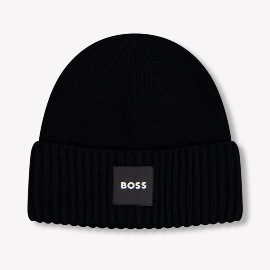 Boss Boys Beanie in Black