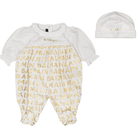 Balmain Meisjes Boxpakje Wit 1mnd