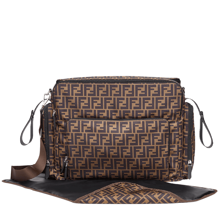 Fendi Baby Unisex Diaper Bag  Brown