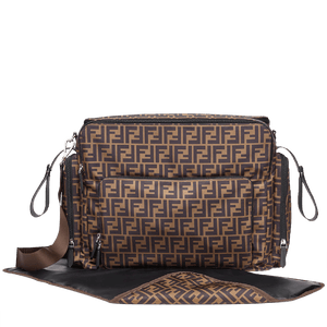 Fendi Baby Unisex Luiertas In Bruin