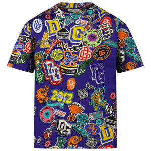 Dolce & Gabbana Kinder Jongens T-Shirt Cobalt Blauw 2Y