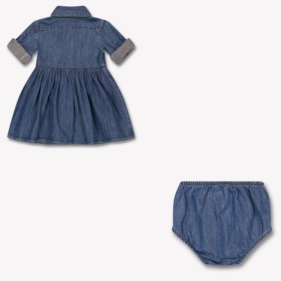 Ralph Lauren Baby Meisjes Jurk In Blauw