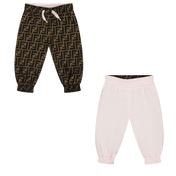 Fendi Baby Girls Pants Light Pink