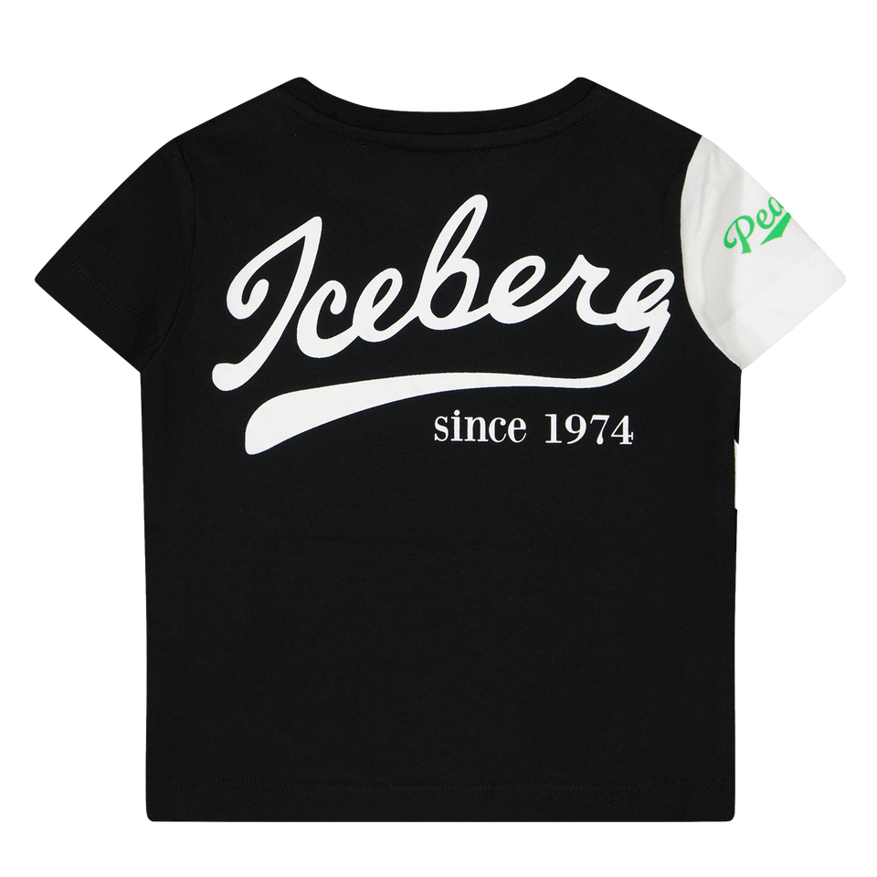 Iceberg Baby Jongens T-Shirt Zwart