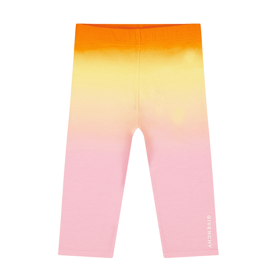 Givenchy Baby Meisjes Legging Geel 6 mnd