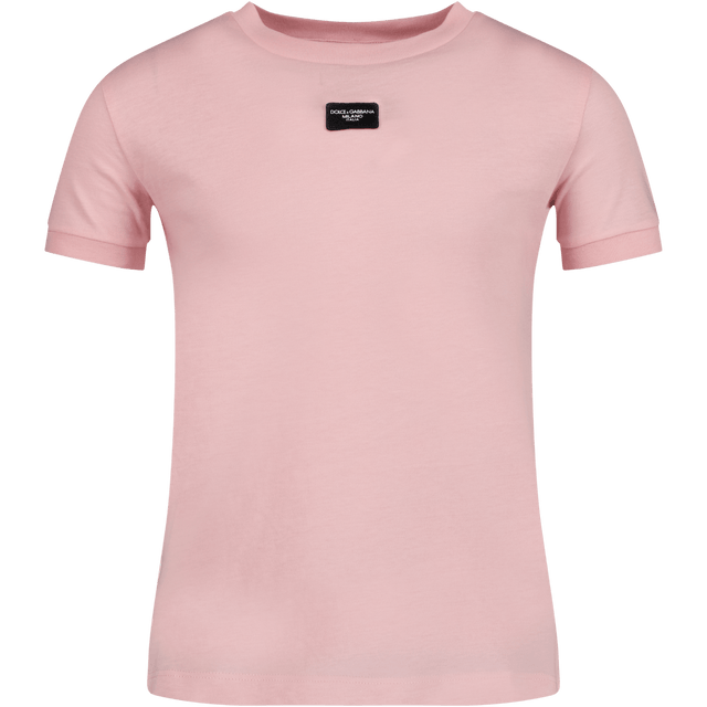 Dolce & Gabbana Kinder T-Shirt Licht Roze 3Y