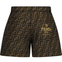 Fendi Kinder Meisjes Shorts Bruin