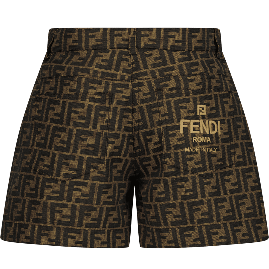 Fendi Kinder Meisjes Shorts Bruin