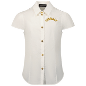 Versace Kids Girls Blouse White