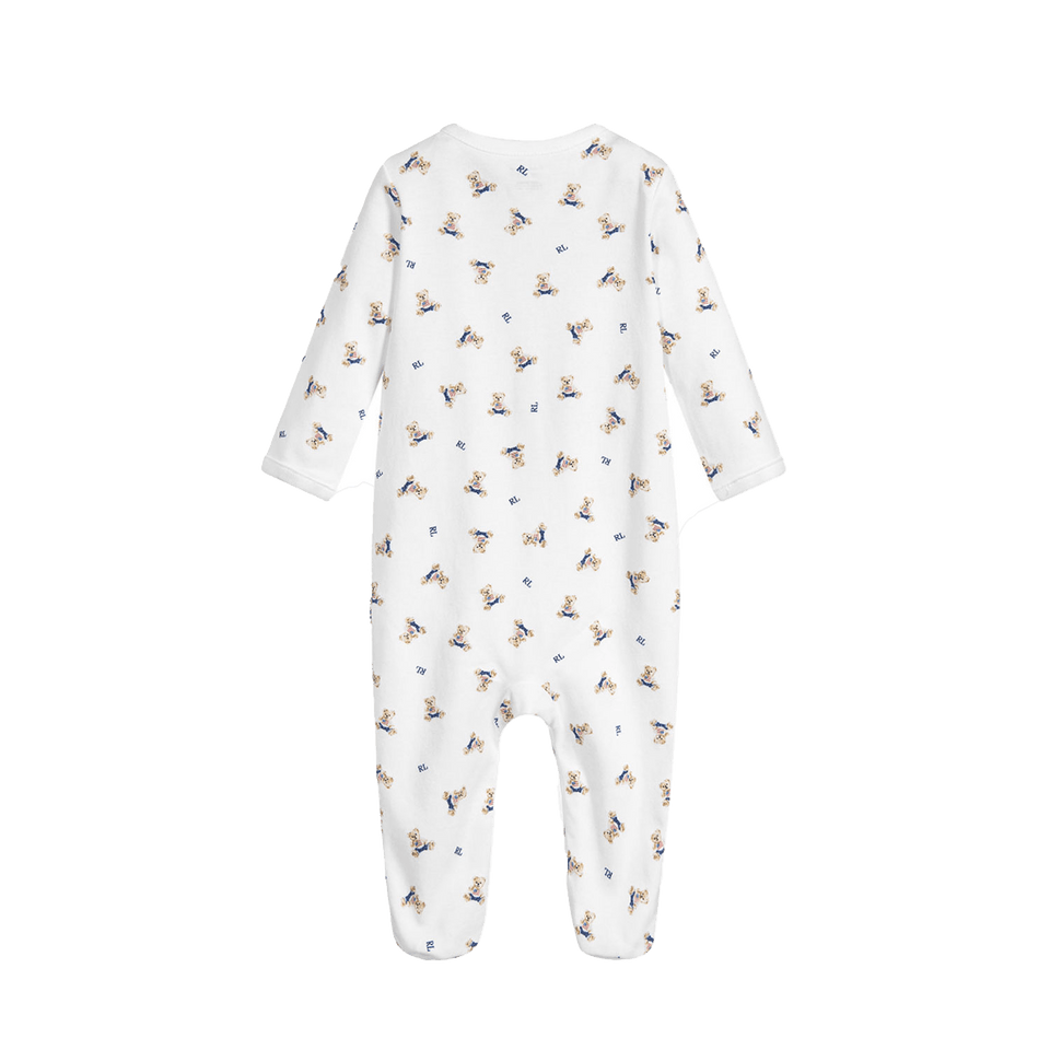 Ralph Lauren Baby Boys Playsuit  White