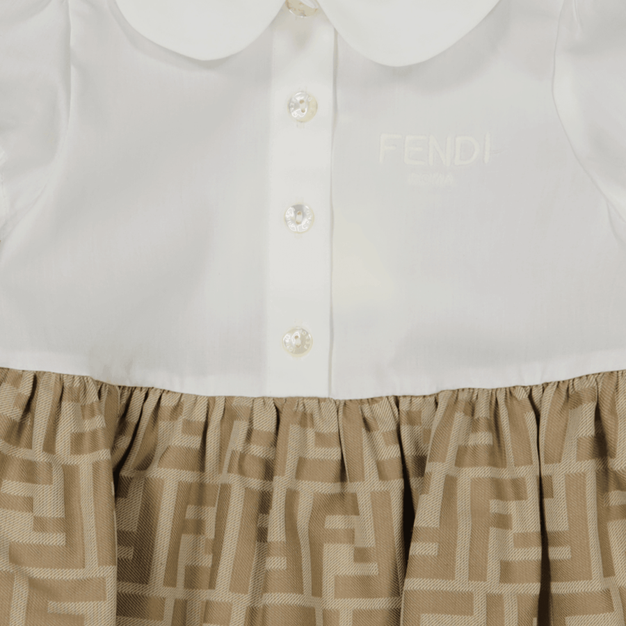 Fendi Baby Girls Dress  Beige