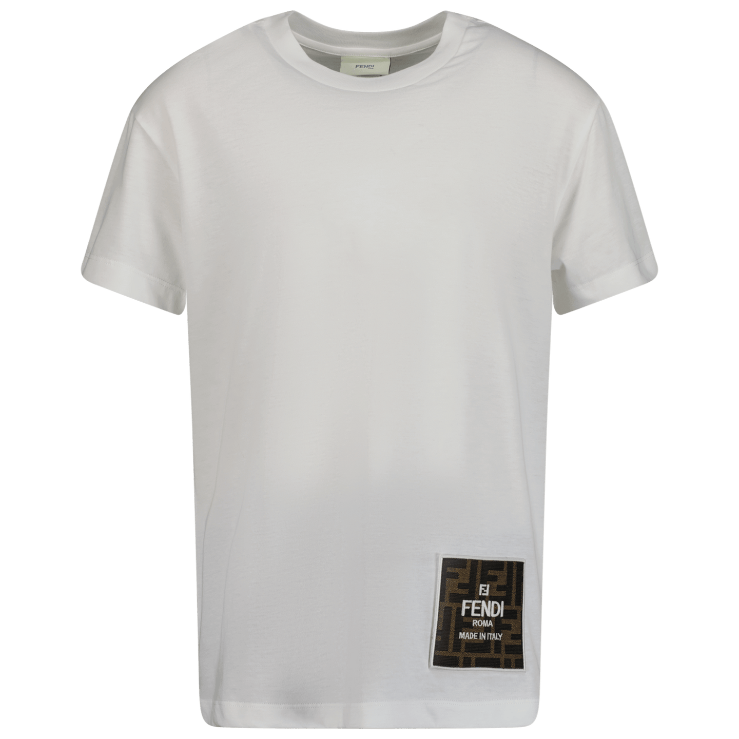 Fendi Kinder Unisex T-Shirt Wit 3Y