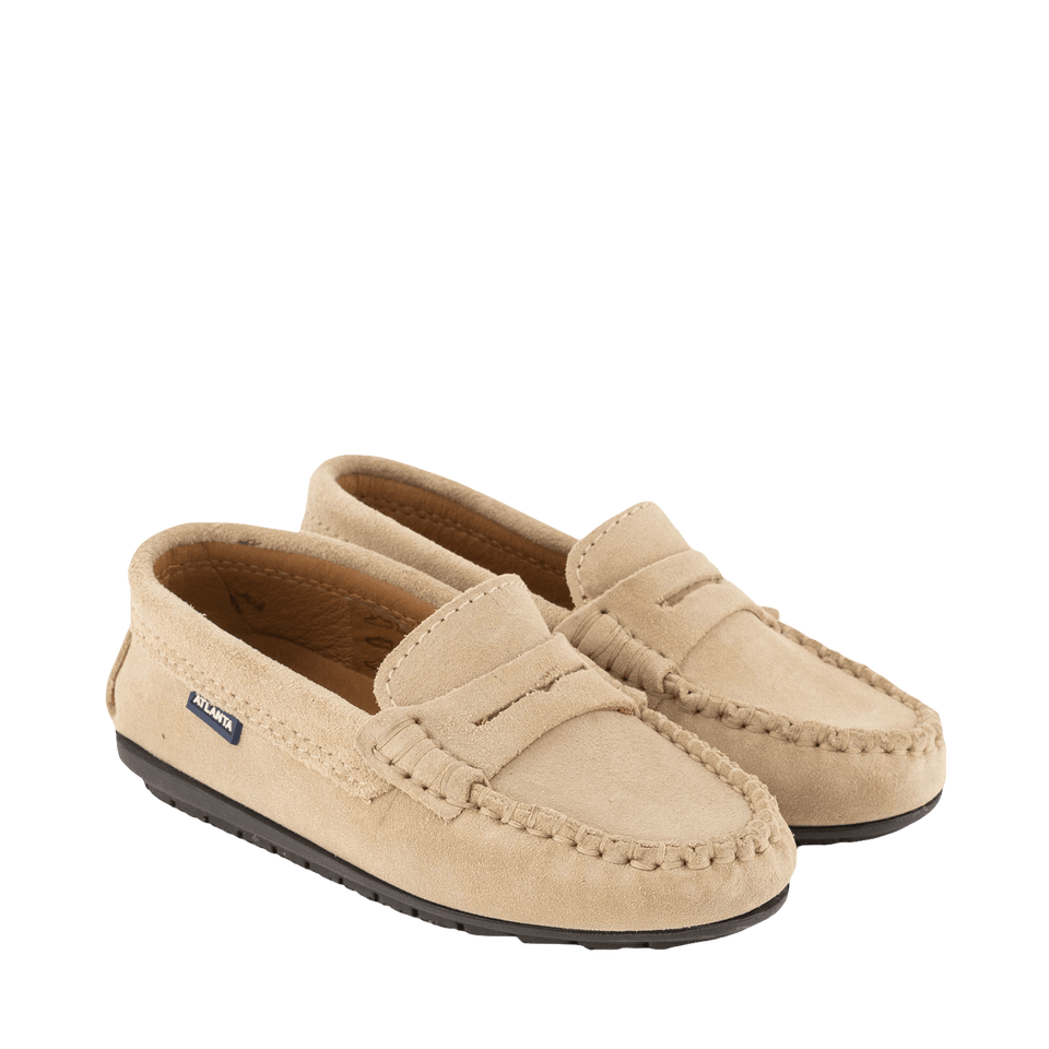 Atlanta Mocassin Kinder Unisex Schoenen Licht Beige