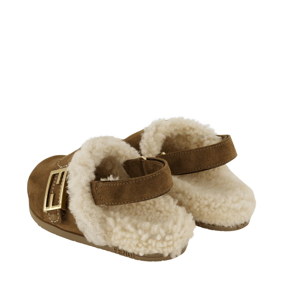 Fendi Kinder Meisjes Sandalen Bruin