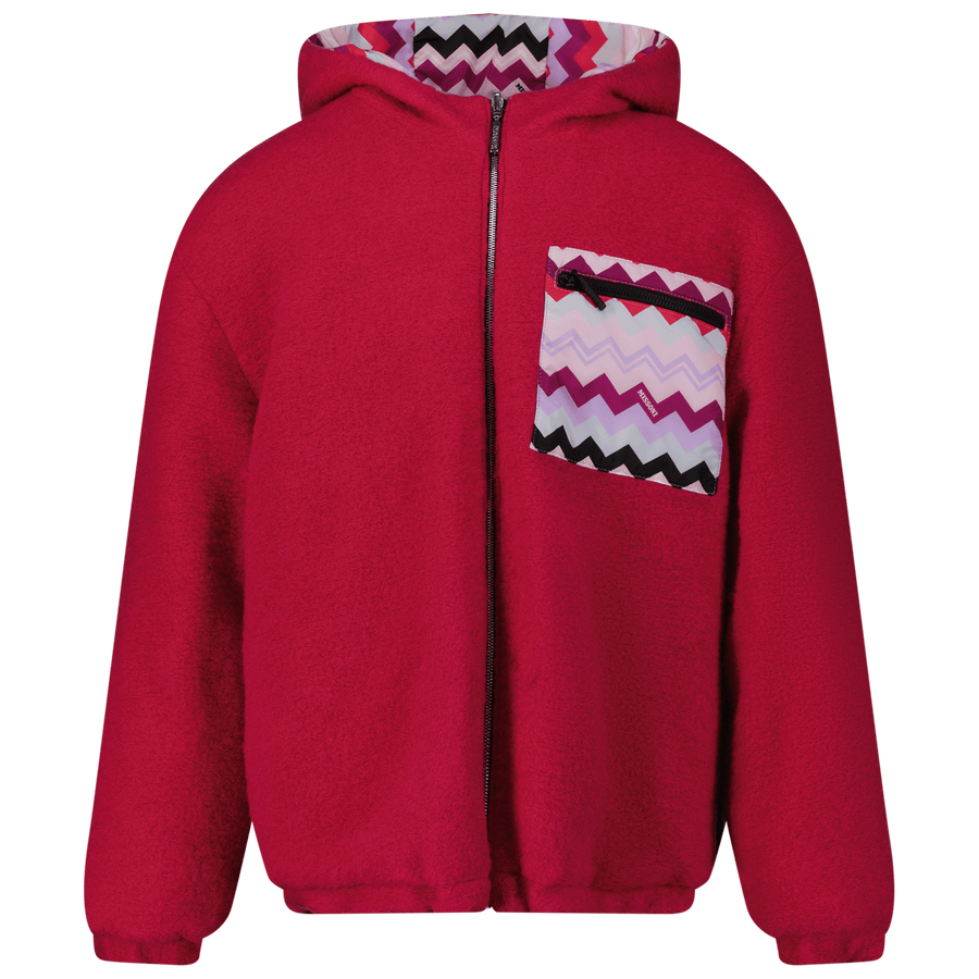 Missoni Kinder Meisjes Jas Fuchsia