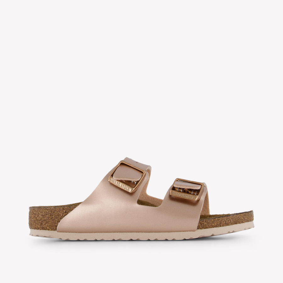 Birkenstock Arizona Girls Slides in Brons