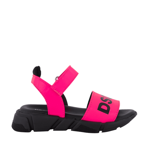 Dsquared2 Kids Girls Sandals Fluor Pink