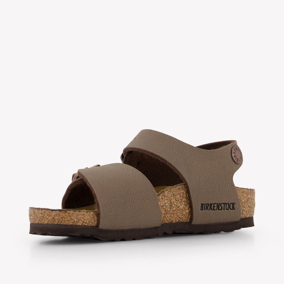 Birkenstock New York Jongens Sandalen In Bruin