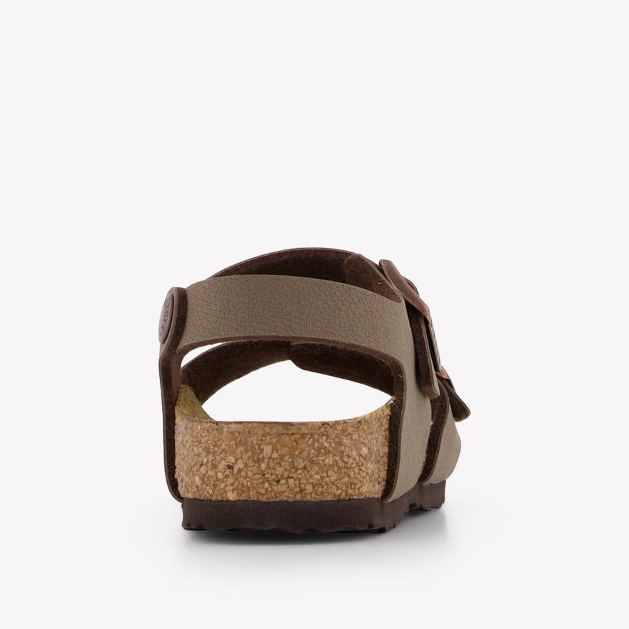 Birkenstock New York Boys Sandals In Brown