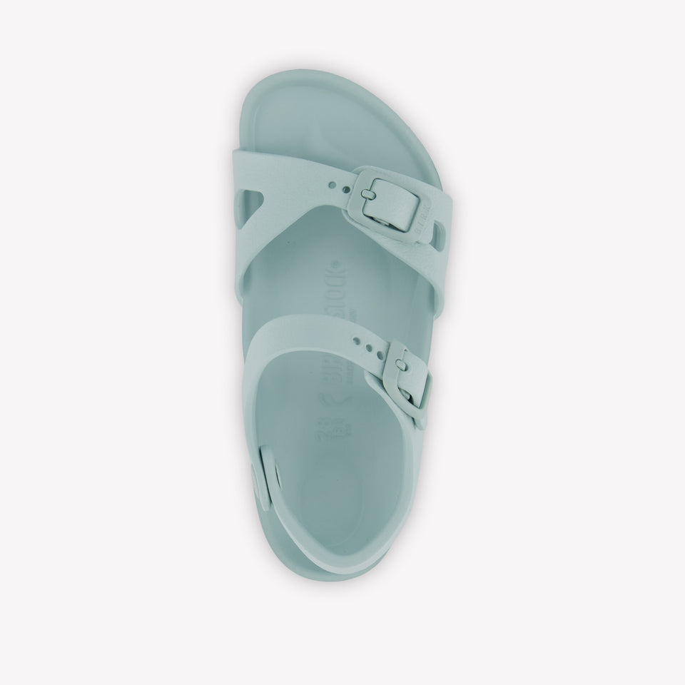 Birkenstock Rio Meisjes Sandalen In Mint