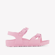 Birkenstock Rio Girls Sandals In Pink