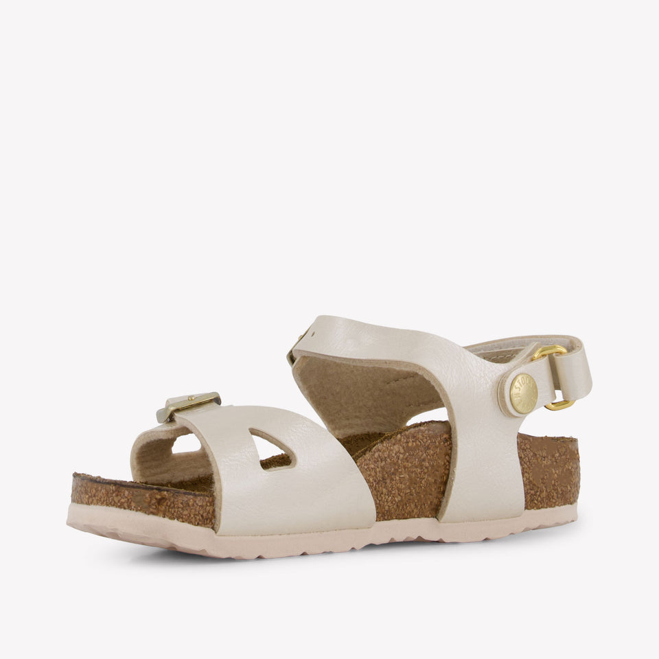 Birkenstock Rio Girls Sandals In White