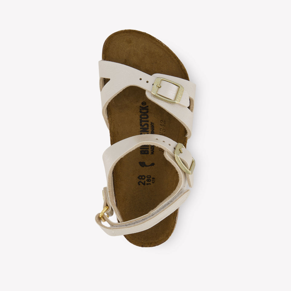 Birkenstock Rio Girls Sandals In White