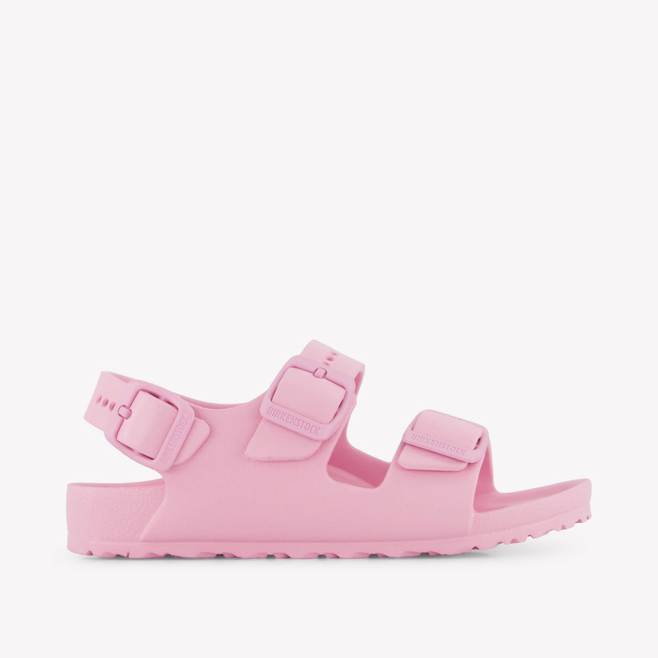 Birkenstock Milano Girls Sandals In Pink