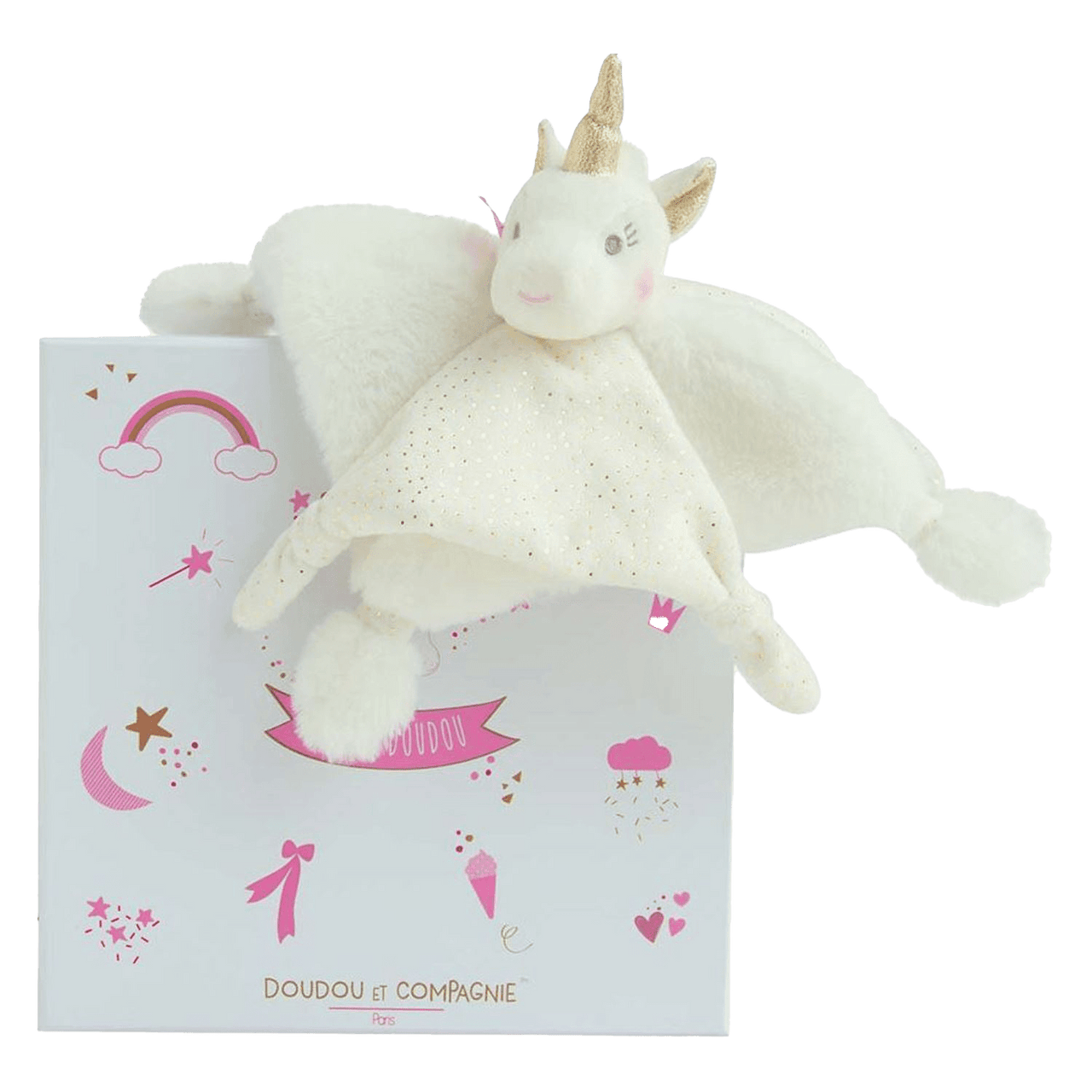 Doudou et Compagnie Baby Lucie Eenhoorn Wit ONE