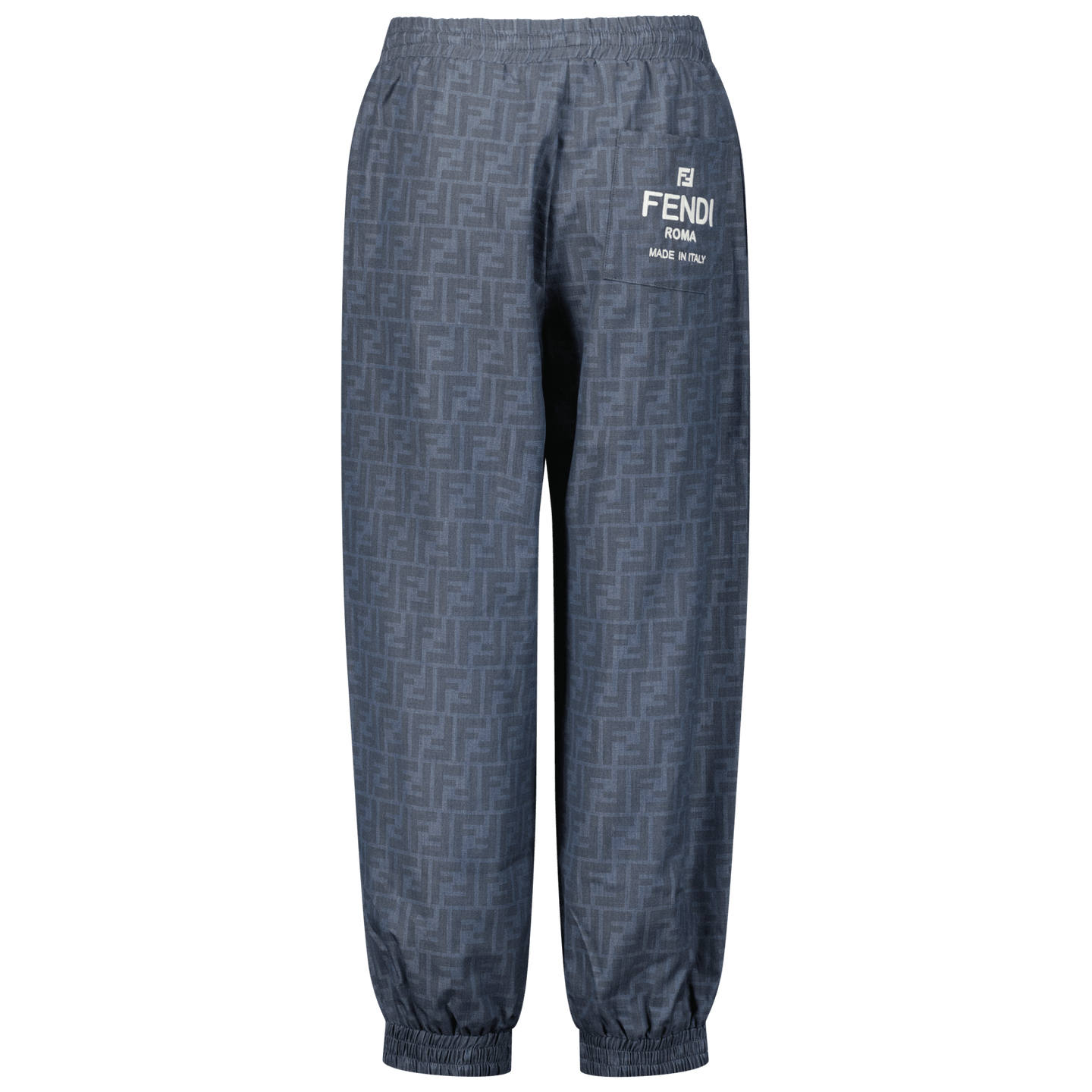 Fendi Kinder Unisex Broek Blauw 4Y