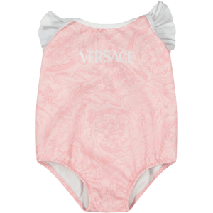 Versace Baby Meisjes Badkleding Licht Roze 3/6