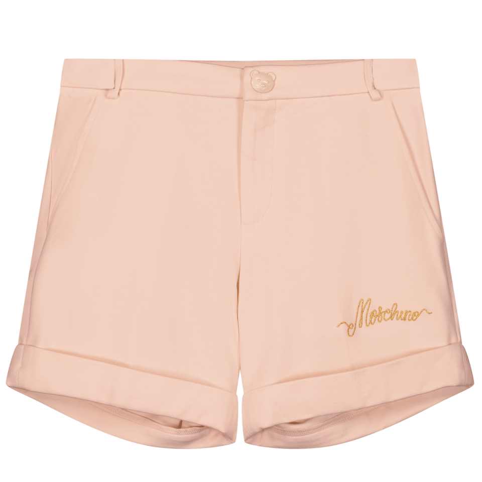 Moschino Kinder Meisjes Shorts Licht Beige 4Y