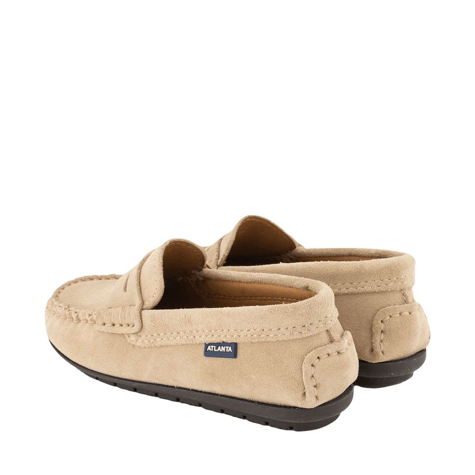 Atlanta Mocassin Kinder Unisex Schoenen Licht Beige