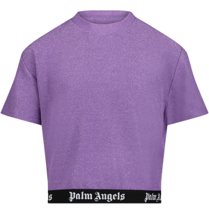 Palm Angels Kinder Meisjes T-Shirt Lila 4Y