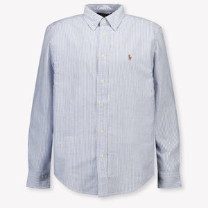 Ralph Lauren Kinder Jongens Blouse In Licht Blauw