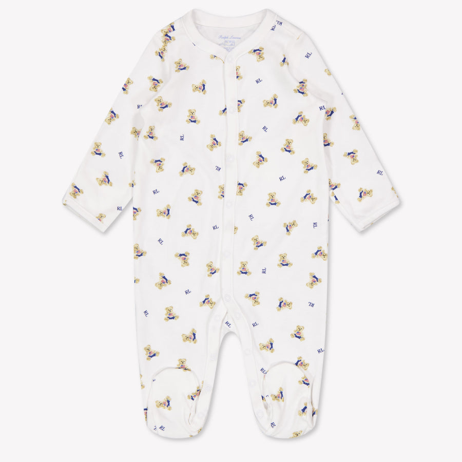Ralph Lauren Baby Boys Romper in White