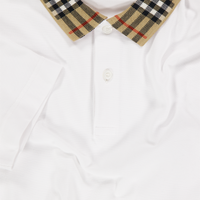 Burberry Johane Kinder Jongens Polo In Wit