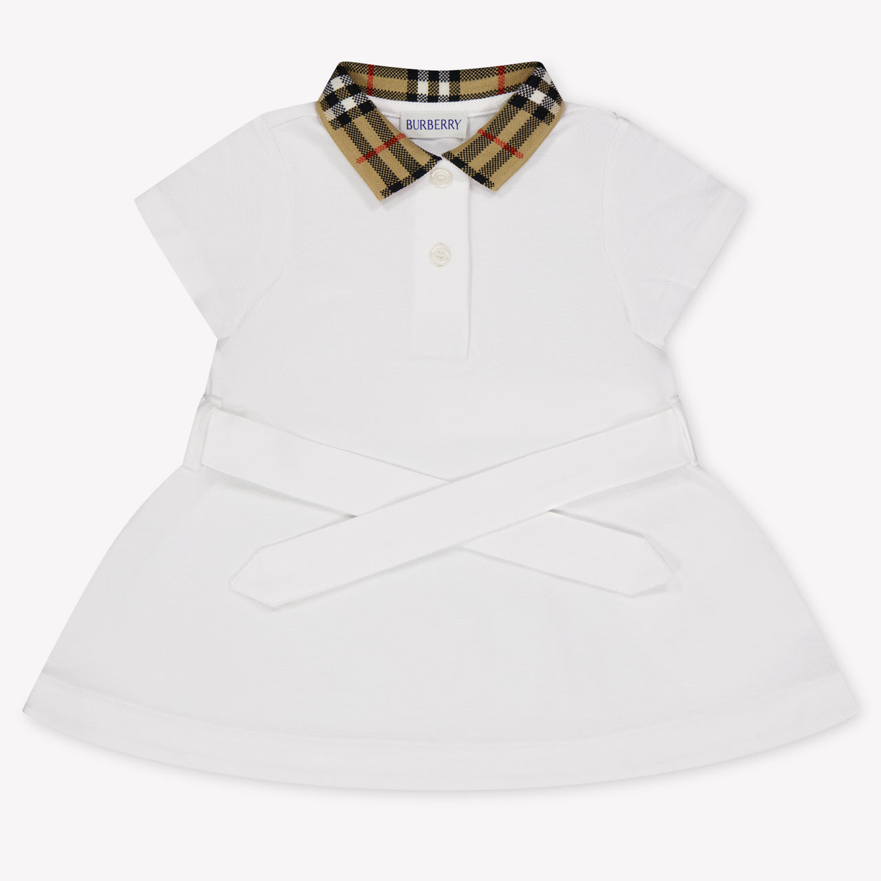 Burberry Astrid Baby Girls Dress In White