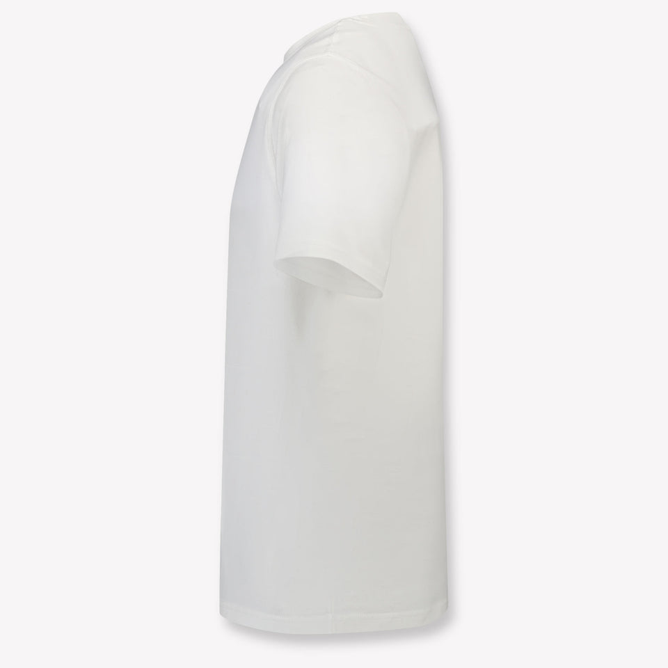 Burberry Cedar Teddy Kinder Jongens T-Shirt In Off White